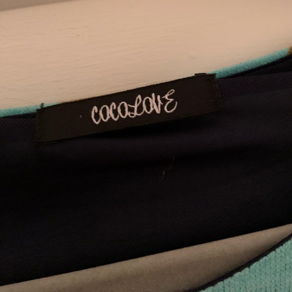 Long sleeve chevron sweater dress. - Picture 3 of 5